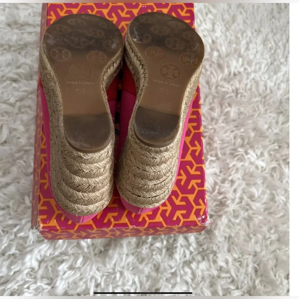 Tory Burch Canvas Wedge Espadrille size 5B - Picture 5 of 5
